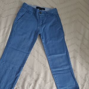 Tommy Hilfiger Blue and Red Striped Pants